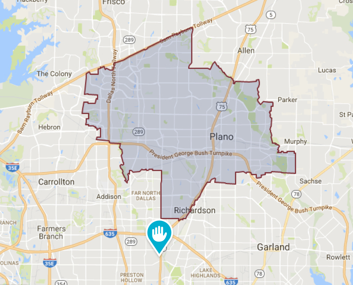 MoreHands Plano Maid Service Map