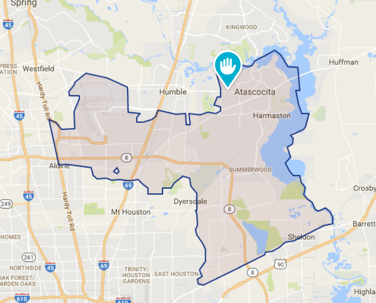 MoreHands Atascocita Maid Service Map